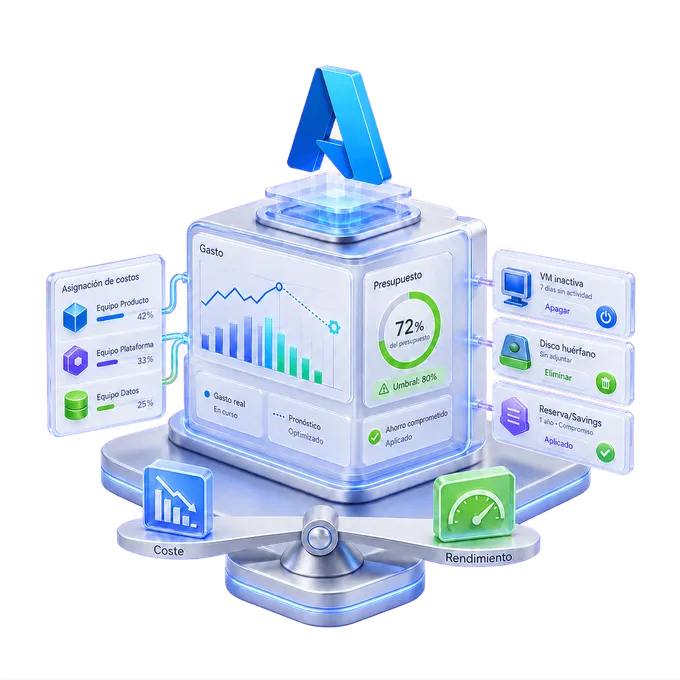 FinOps con Azure Cost Management, presupuestos y optimización de recursos