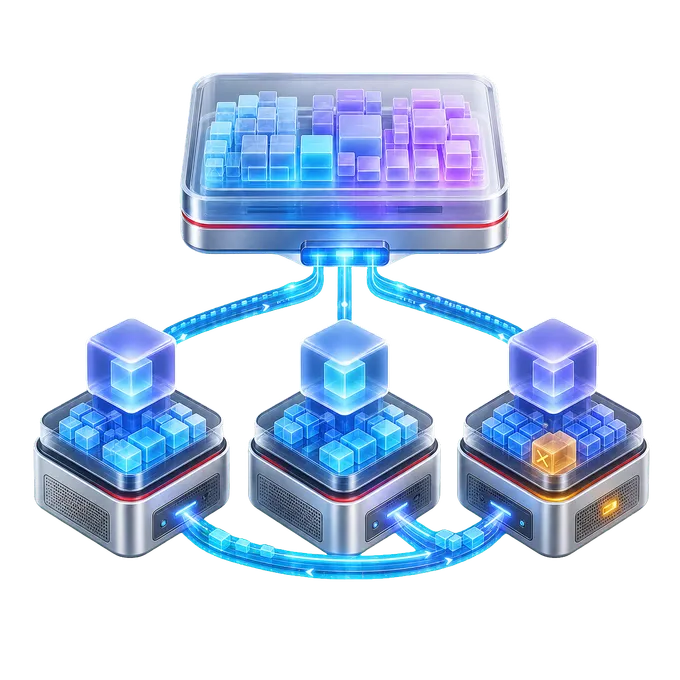 AOS Storage con localidad de datos, pool distribuido y reconstrucción ante una falla de disco