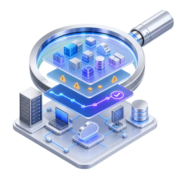 Assessment técnico con inventario de infraestructura, detección de riesgos y priorización